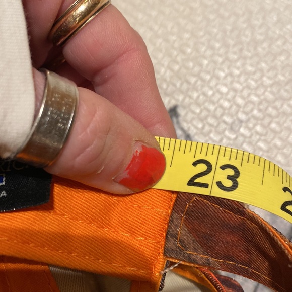 Mens Blaze orange camouflage Hunting Cap, Korbel Brandy!🔥Adjustable - Picture 6 of 6